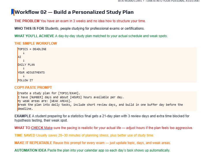 Workflow 99 — AI Power User Masterclass from 99 AI Workflows